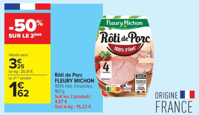 Rôti De Porc Fleury Michon