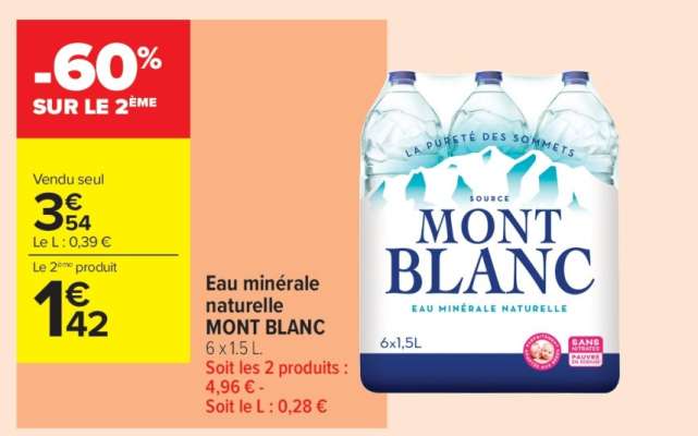 Eau Minérale Naturelle Mont Blanc