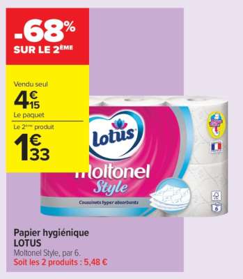 Papier hygiénique LOTUS