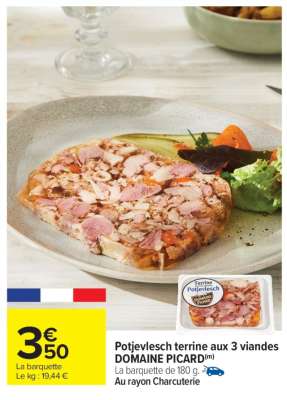 Potjevlesch terrine aux 3 viandes
