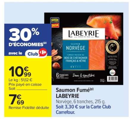 SAUMON FUMÉ LABEYRIE