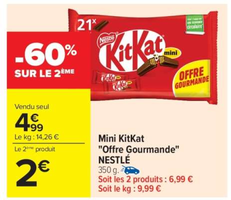 Mini KitKat "Offre Gourmande" NESTLÉ