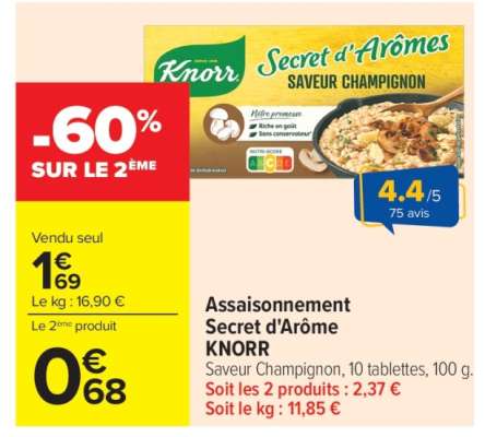Assaisonnement Secret d'Arôme KNORR