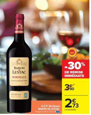A.O.P. Bordeaux BARON DE LESTAC