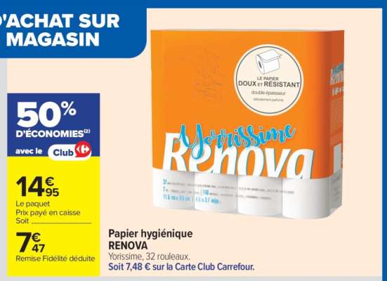 Papier hygiénique RENOVA