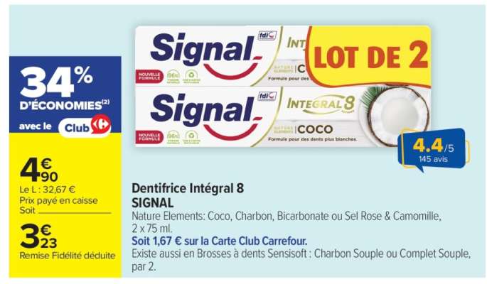 Dentifrice Intégral 8 Signal