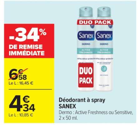 Déodorant à spray SANEX