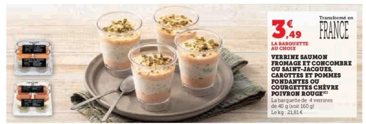 Verrine au choix
