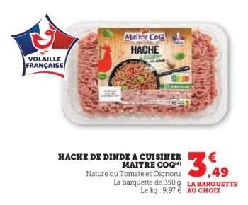 Haché De Dinde À Cuisiner Maître Coq