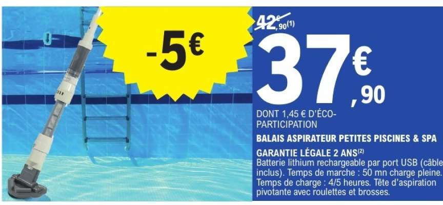 BALAIS ASPIRATEUR PETITES PISCINES & SPA