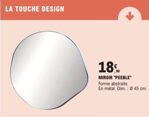 MIROIR "PEEBLE"