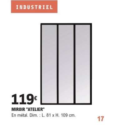 MIROIR "ATELIER"