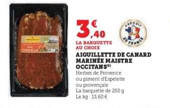 AIGUILLETTE DE CANARD MARINÉE MAISTRE OCCITANS