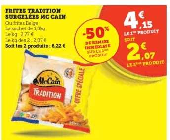 FRITES TRADITION SURGELÉES MC CAIN