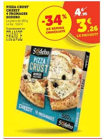 PIZZA CRUST' CHEEZY 4 FROMAGES SODEBO