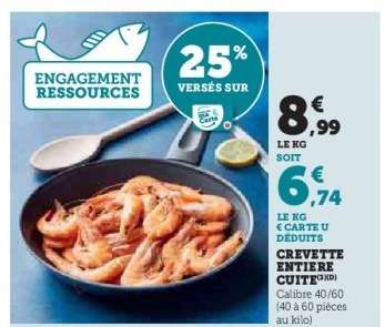 CREVETTE ENTIERE CUITE