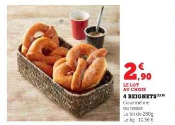 4 beignets