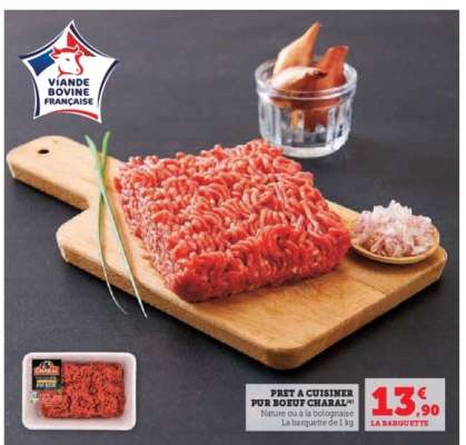 PRÊT À CUISINER PUR BŒUF CHARAL