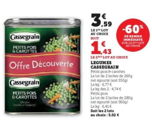 LÉGUMES "CASSEGRAIN"