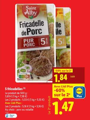 Saint Alby Fricadelle de Porc