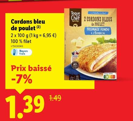 Cordons bleu de poulet