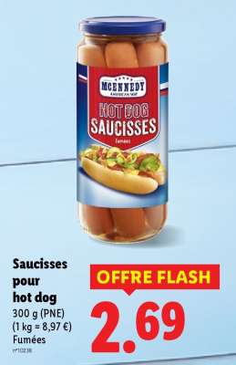 Saucisses pour hot dog
