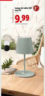 Lampe de table LED sans fil