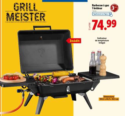 Barbecue à gaz 1 brûleur