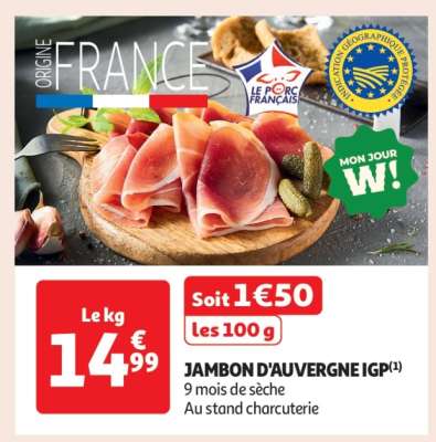 Jambon D'auvergne Igp