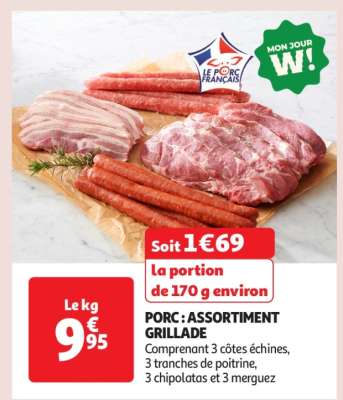PORC : ASSORTIMENT GRILLADE