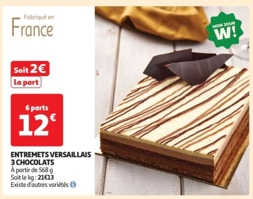 Entremets Versaillais 3 Chocolats