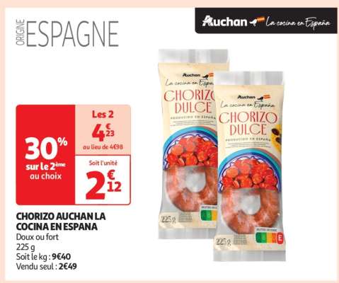 CHORIZO AUCHAN LA COCINA EN ESPANA