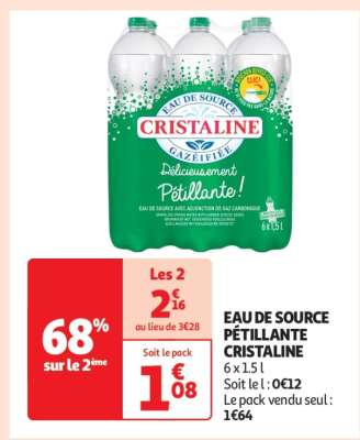 Eau De Source Pétillante Cristaline