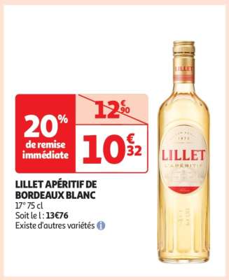 Lillet Apéritif De Bordeaux Blanc