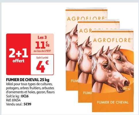 FUMIER DE CHEVAL 25 kg