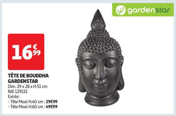 TÊTE DE BOUDDHA GARDENSTAR