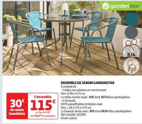 ENSEMBLE DE JARDIN GARDENSTAR