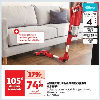 ASPIRATEUR BALAI FLEX QILIVE Q.5553(1)