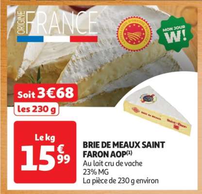 Brie De Meaux Saint Faron Aop