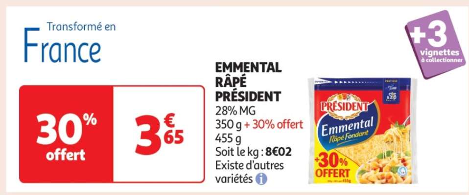 Emmental Râpé Président
