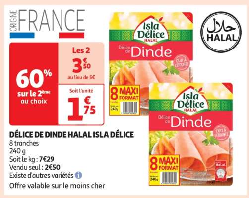 Délice De Dinde Halal Isla Délice