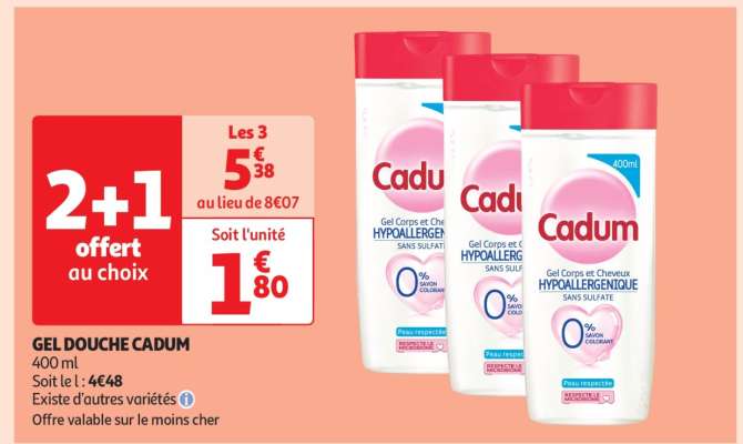 Gel Douche Cadum