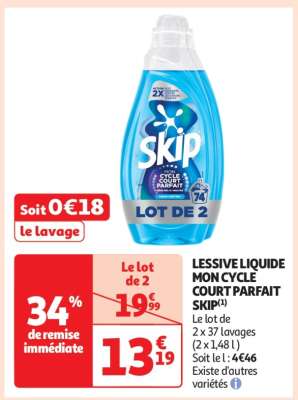 LESSIVE LIQUIDE MON CYCLE COURT PARFAIT SKIP