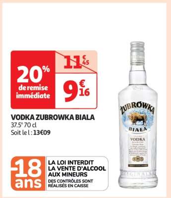 Vodka Zubrowka Biala