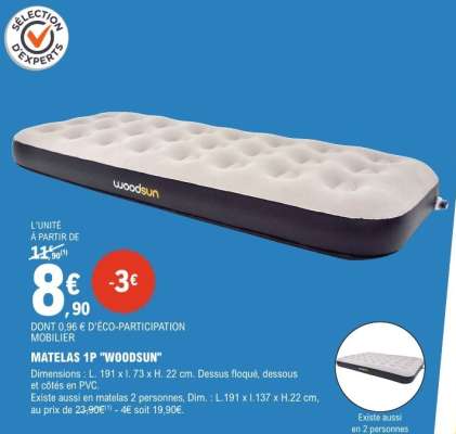 MATELAS 1P "WOODSUN"