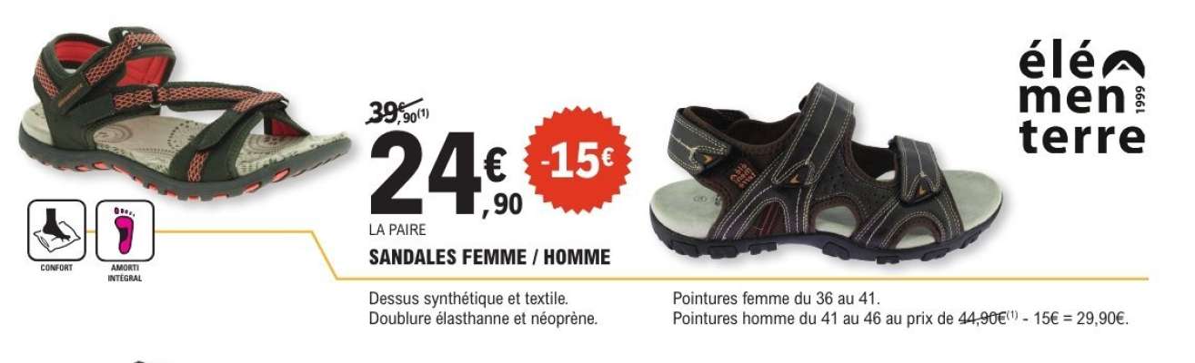 SANDALES FEMME / HOMME