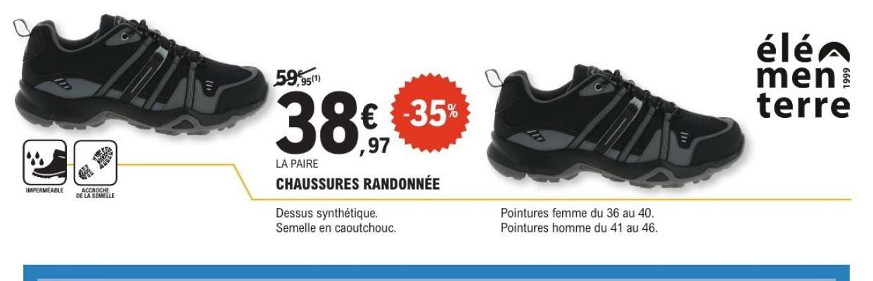 CHAUSSURES RANDONNÉE