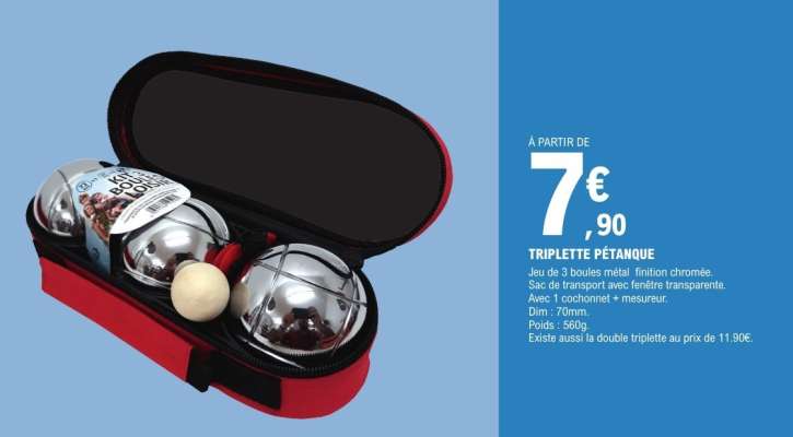 TRIPLETTE PÉTANQUE