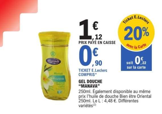 GEL DOUCHE “MANAVA”