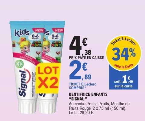 DENTIFRICE ENFANTS “SIGNAL”